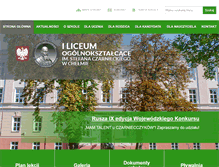 Tablet Screenshot of 1lo.chelm.pl