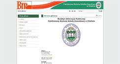 Desktop Screenshot of bip.pwsz.chelm.pl